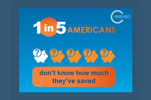 1 in 5 americans don't know how much they've saved infographic