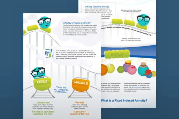 Infographic about fixed and variable annuities